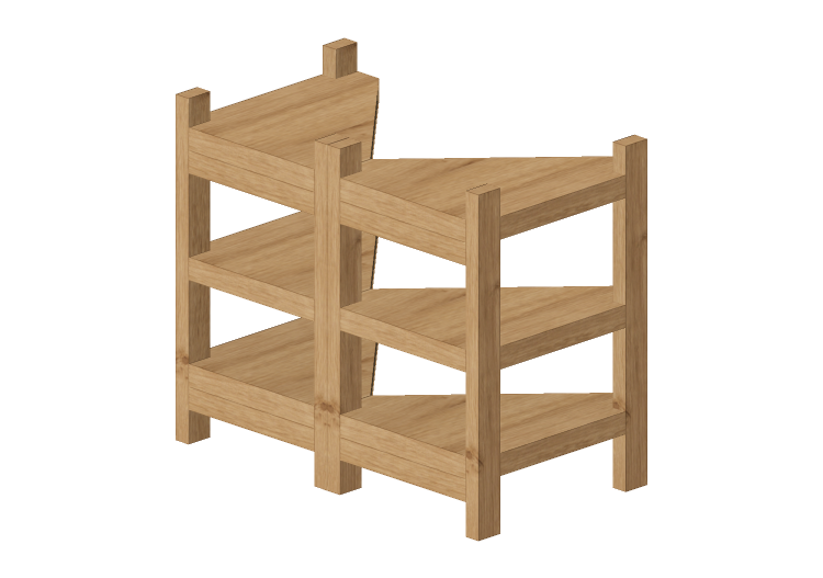 Móveis 3D - Estante sottolavabo de madeira - Ikea - Rågrund... Móveis 3D - Estante sottolavabo de madeira - Ikea - Rågrund...