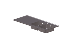Fregaderos 3D - Fregadero de dos senos - Intra - QH14-03