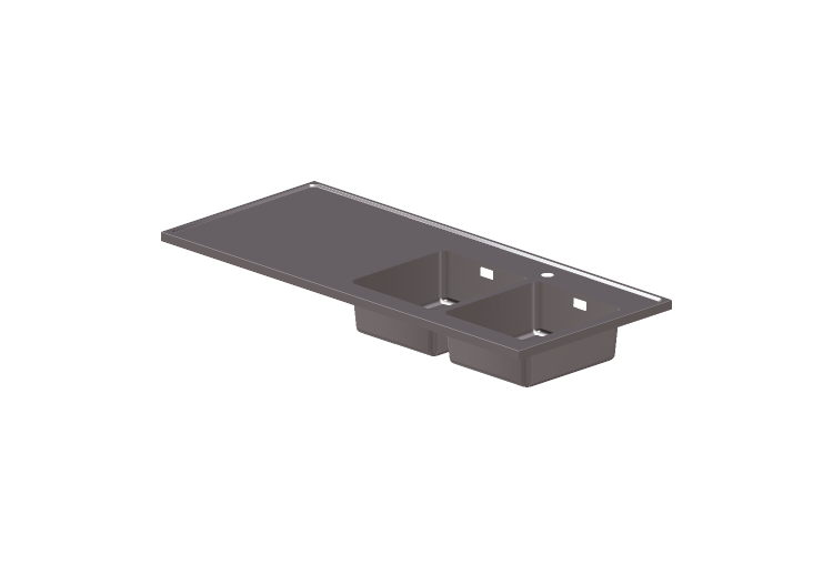Lavelli 3D - Lavello a due vasche - Intra - QH14-03 - Intra Lavelli 3D - Lavello a due vasche - Intra - QH14-03 - Intra