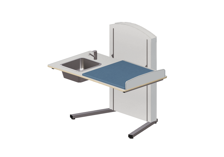 Accessoires 3D - Table à langer avec lavabo ajustable -... Accessoires 3D - Table à langer avec lavabo ajustable -...