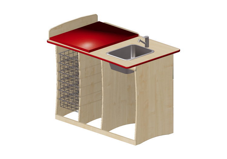 Accessoires 3D - Table à langer avec lavabo - Jeltec -... Accessoires 3D - Table à langer avec lavabo - Jeltec -...
