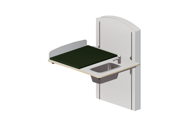 3D Zubehör - Wickeltisch mit Waschbecken verstellbar -... 3D Zubehör - Wickeltisch mit Waschbecken verstellbar -...