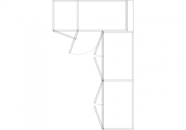 Armadi DWG - Armadio battenti angolare dx 04 - ACCA...