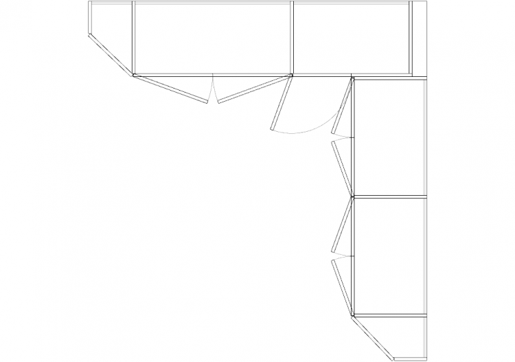 Armadi DWG - Armadio battenti angolare dx 05 - ACCA...