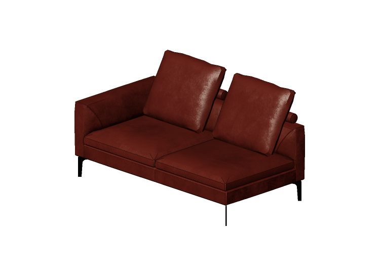 Divans 3D - Canapé en cuir - Jori - Oryx - BS180L - Jori Divans 3D - Canapé en cuir - Jori - Oryx - BS180L - Jori