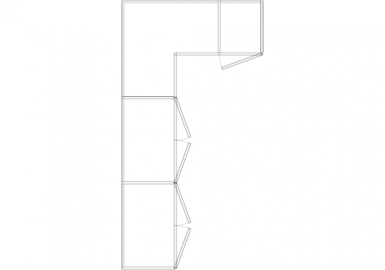 Armoires DWG - Armoire battants angulaire gch 10 - ACCA...