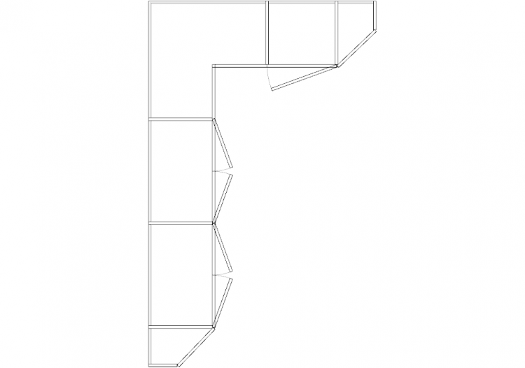 Armoires DWG - Armoire battants angulaire gch 16 - ACCA...
