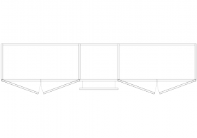 Wardrobes DWG - Hinged door Wardrobe and drawers 05