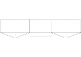 Wardrobes DWG - Hinged door Wardrobe and drawers 06