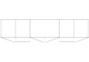 Wardrobes DWG - Hinged door Wardrobe and drawers 07