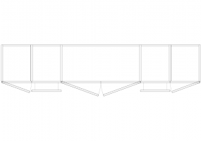 Wardrobes DWG - Hinged door Wardrobe and drawers 09