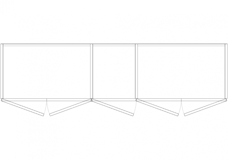 Wardrobes DWG - 5铰链门衣柜05 - ACCA software