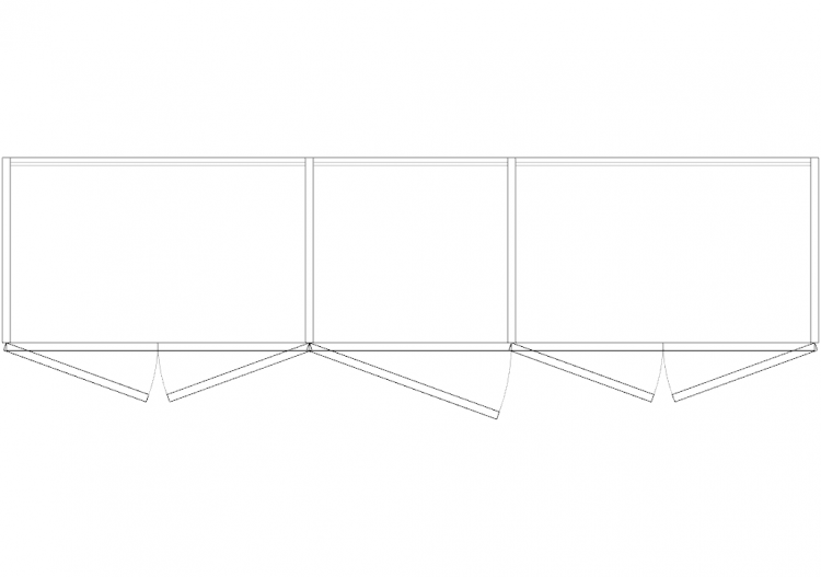 Wardrobes DWG - 5铰链门衣柜06 - ACCA software
