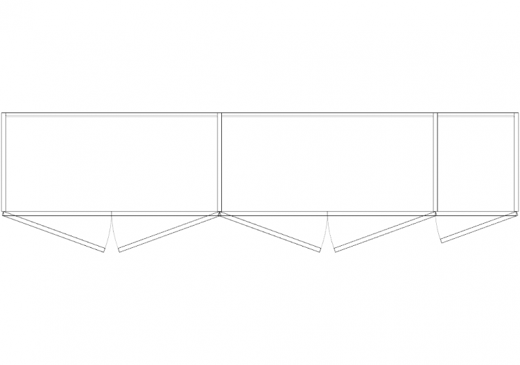 Wardrobes DWG - 5铰链门衣柜08 - ACCA software