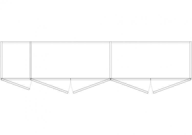 Wardrobes DWG - 5铰链门衣柜11 - ACCA software