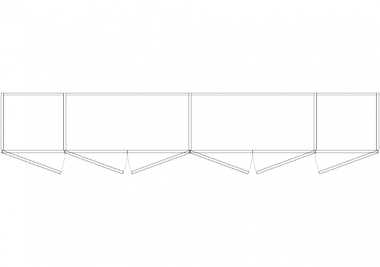 Wardrobes DWG - 6铰链门衣柜02 - ACCA software