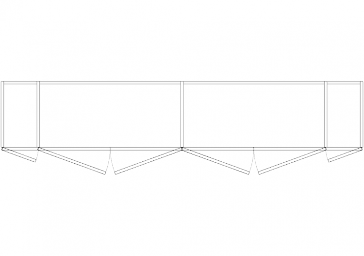 Wardrobes DWG - 6铰链门衣柜04 - ACCA software
