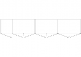 Wardrobes DWG - 7 Door Hinged Wardrobe 05