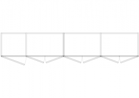 Wardrobes DWG - 7 Door Hinged Wardrobe 06
