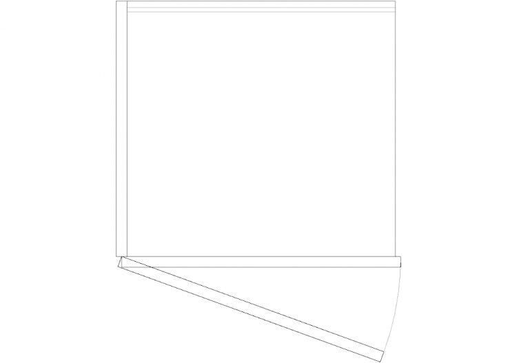 Armoires DWG - Armoire un seul battant 05 - ACCA software