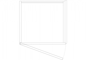 Armoires DWG - Armoire un seul battant 09