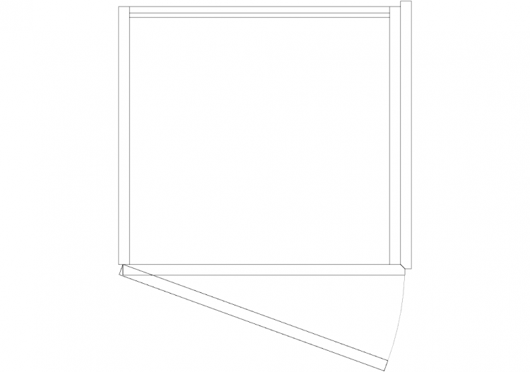 Armoires DWG - Armoire un seul battant 09 - ACCA software