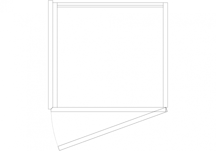 Armoires DWG - Armoire un seul battant 10 - ACCA software