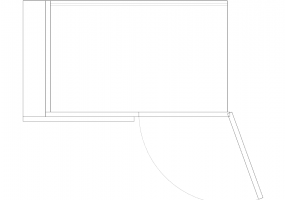 Armoires DWG - Armoire un seul battant 12