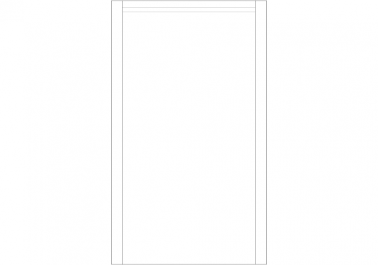 Armoires DWG - Armoire un seul battant 16 - ACCA software