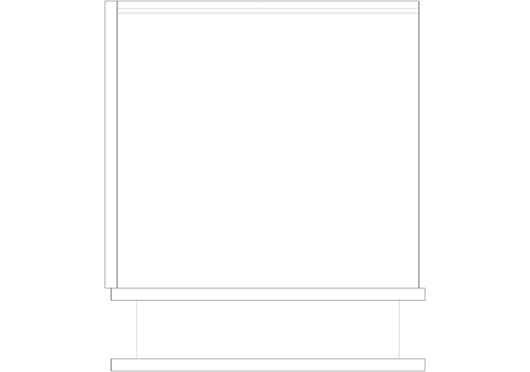 Armoires DWG - Armoire un seul battant 19 - ACCA software