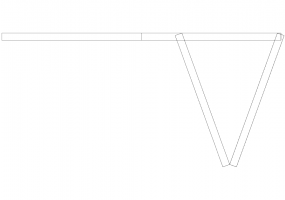 Armoires DWG - Cabine vantail pliant 01
