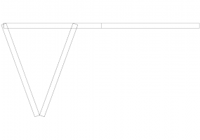 Armoires DWG - Cabine vantail pliant 02