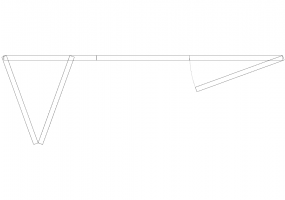 Armoires DWG - Cabine vantail pliant 05