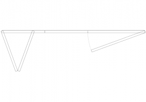 Armoires DWG - Cabine vantail pliant 06