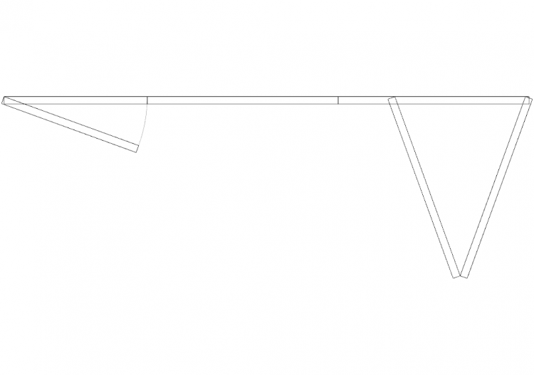 Armoires DWG - Cabine vantail pliant 07 - ACCA software