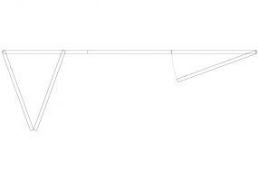 Armoires DWG - Cabine vantail pliant 09