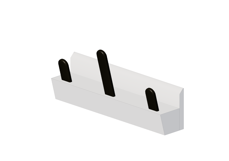 3D Accessories - Wall mounted Clothes Hanger - Karl... 3D Accessories - Wall mounted Clothes Hanger - Karl...