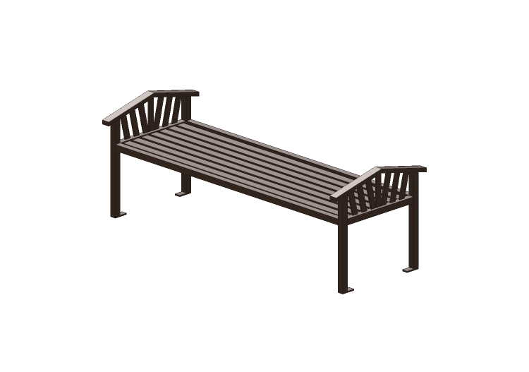 Bancos y Macetas 3D - Banco de metal - Keystone Ridge... Bancos y Macetas 3D - Banco de metal - Keystone Ridge...