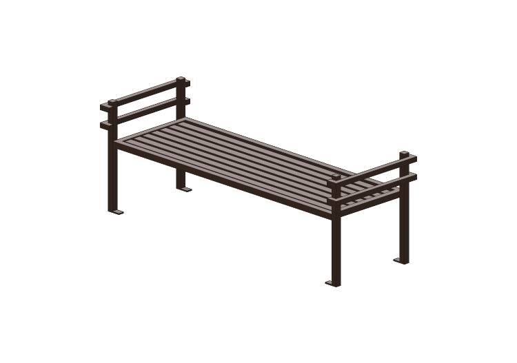 Bancs 3D - Banc en métal - Keystone Ridge Designs - MC16 -... Bancs 3D - Banc en métal - Keystone Ridge Designs - MC16 -...
