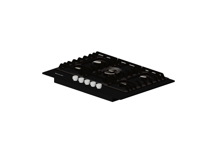 Elettrodomestici 3D - Piano cottura a gas 5 fuochi -... Elettrodomestici 3D - Piano cottura a gas 5 fuochi -...