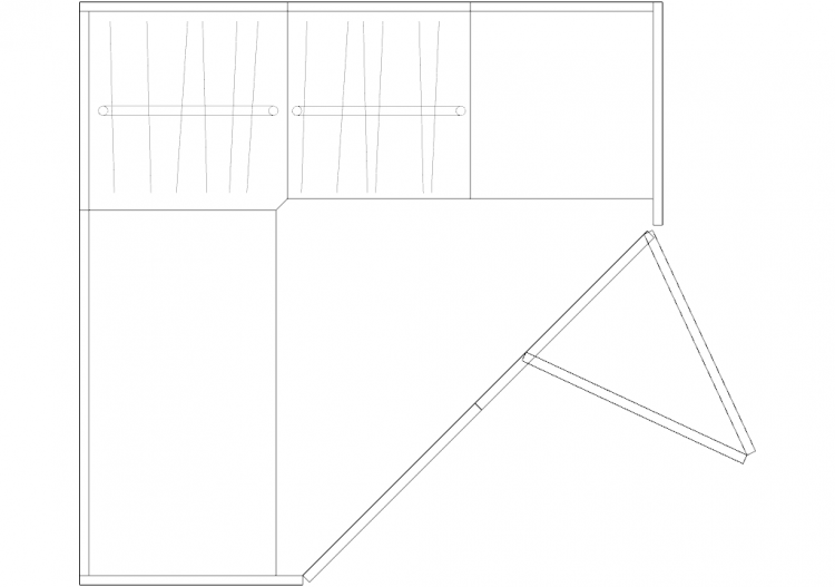 Armários DWG - Cabina composição 04 - ACCA software