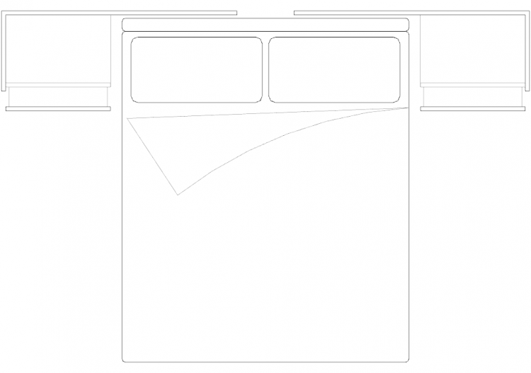Armários DWG - Quarto composição tipo 1 02 - ACCA software