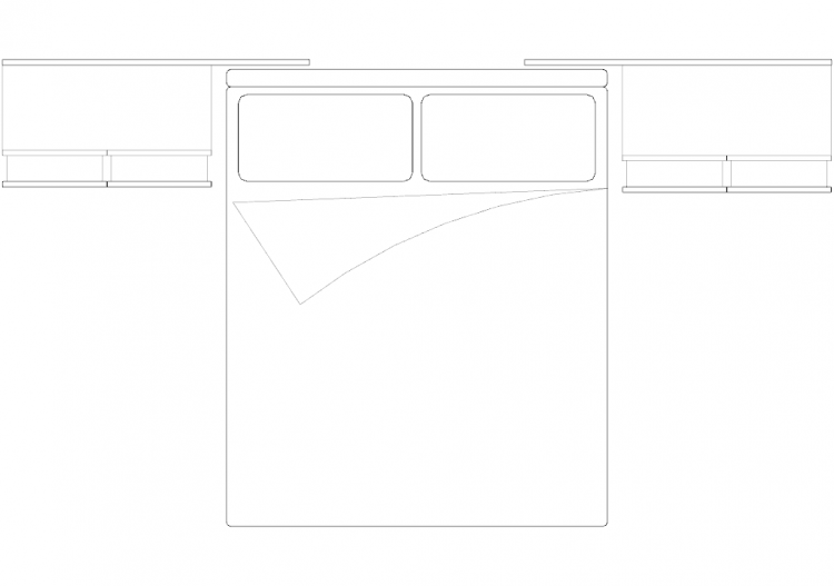 Armoires DWG - Chambre composition type 1 04 - ACCA...