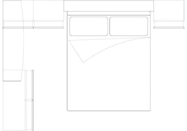Armoires DWG - Chambre composition type 1 09 - ACCA...