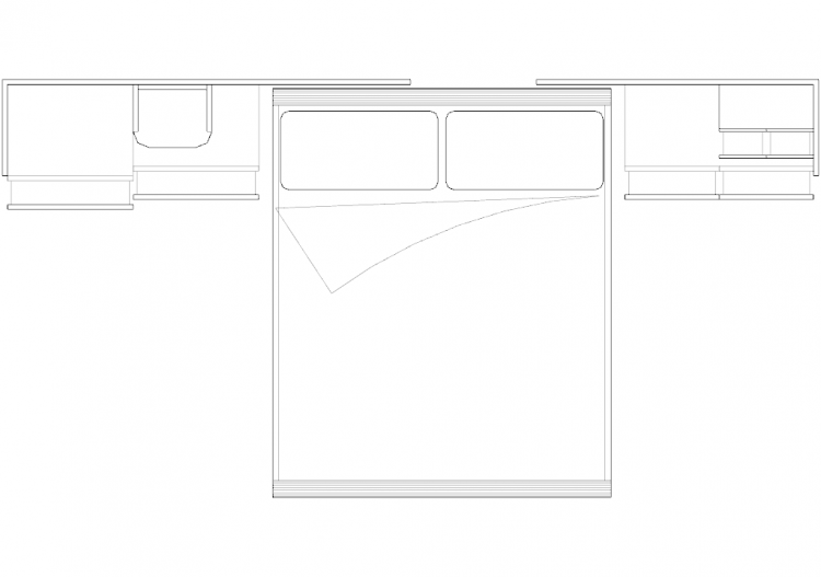 Armários DWG - Quarto composição tipo 2 03 - ACCA software