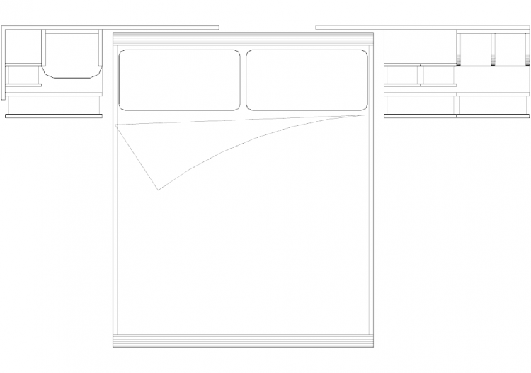 Wardrobes DWG - 类型2卧室组合05 - ACCA software