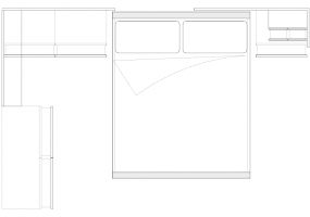 Armoires DWG - Chambre composition type 2 07