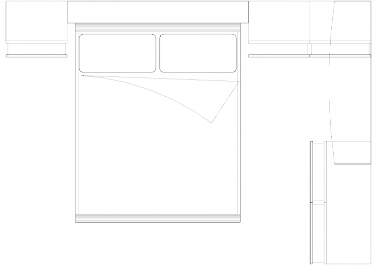Wardrobes DWG - 类型2卧室组合10 - ACCA software