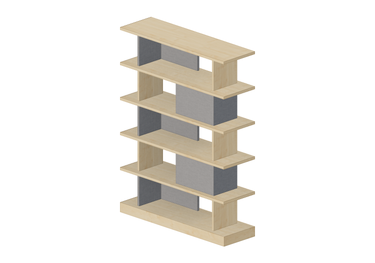 3D Bücherregal und Behälter - Anrichte aus Holz - Kokuyo -... 3D Bücherregal und Behälter - Anrichte aus Holz - Kokuyo -...