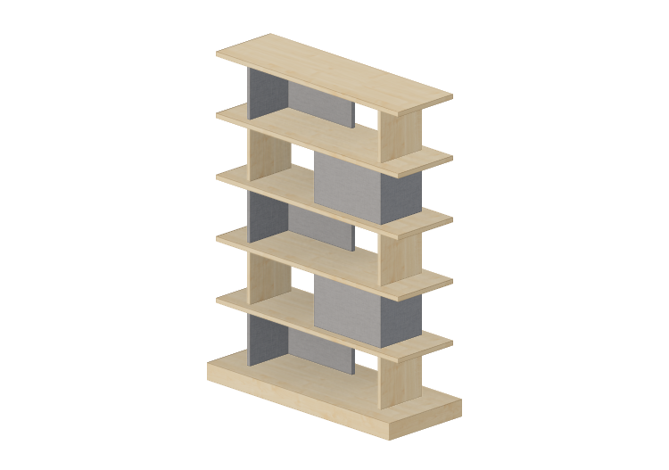 Librerías y Contenedores 3D - Aparador de madera - Kokuyo -... Librerías y Contenedores 3D - Aparador de madera - Kokuyo -...